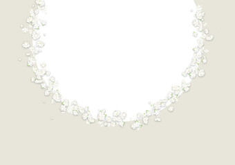 カスミソウフレーム（ベージュ）