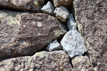 stone wall of Japanese Castle,石垣