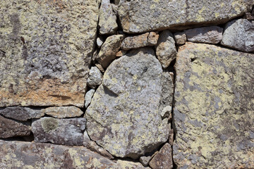 stone wall of Japanese Castle,石垣