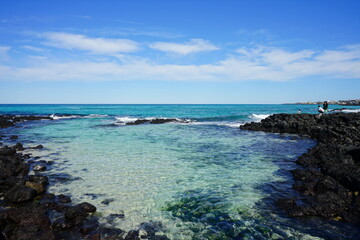 wonderful seascape and people