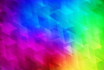 Dark Multicolor vector template with rhombus.