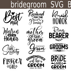 Bridegroom SVG Bundle