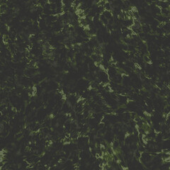 Abstract ebru cover art. Dark green glossy marbling texture. Creative seamless background design. Modern ink marble tile. Digital illustration