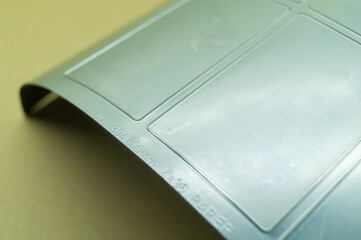 Die-cut die for magnetic cylinder printing press. Die-cutting of labels. Cut knife for paper...