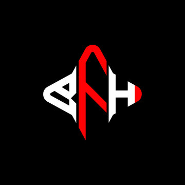 BFH letter logo creative  design with vector graphic