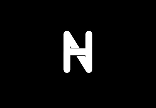 nh hn h n initial letter logo