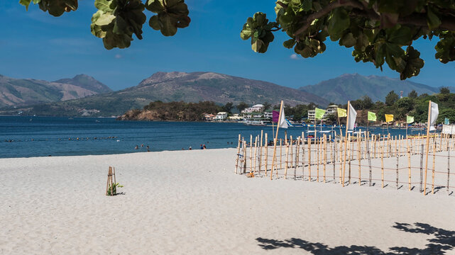 A beautiful scene at Barretto Beach, a popular tourist spot near Subic in Olongapo, Zambales.
