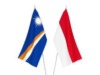 Republic of the Marshall Islands and Indonesia flags