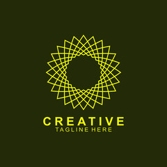 Fototapeta premium Creative logo with spiral concept - vector