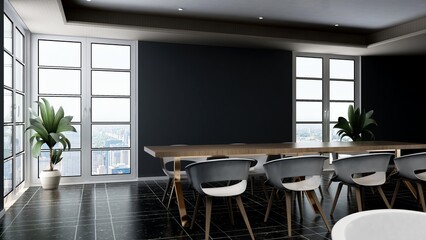 office pantry area 3d render interior design