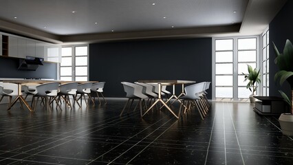 office pantry area 3d render interior design