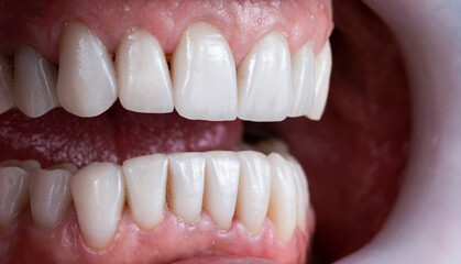 dental macro photography, ceramic crowns and veneers