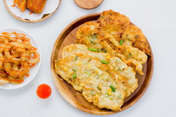 fried snacks from Indonesia. traditional food.