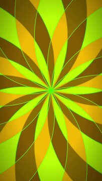 Retro Psychedelic Rotating Pattern Background Loop
