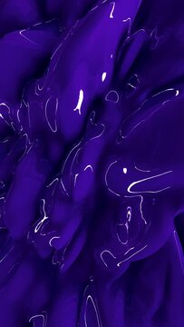 Purple Plastic Paint Fluid Looping Background
