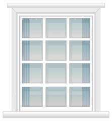 A window for apartment building or house facade