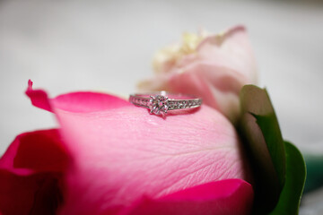 ウエディングの指輪交換の結婚指輪
