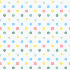 minimalist baby style seamless pattern vector image