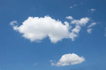 clouds on the blue sky