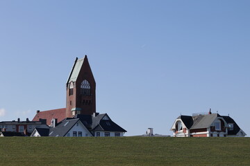 Blick auf Cuxhaven an der Deutschen Nordseeküste