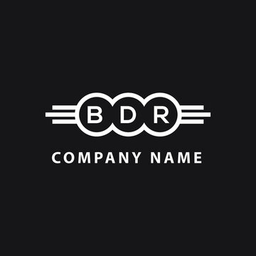 BDR letter logo design on black background. BDR  creative initials letter logo concept. BDR letter design.