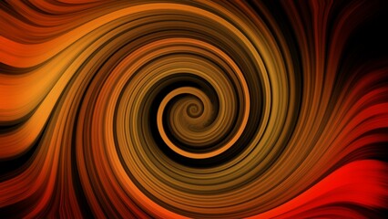 Dark orange swirls vortex abstract background illustration. Highly detailed vibrant abstract paintings for use as backgrounds, textures and overlays