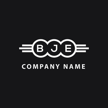 BJE letter logo design on black background. BJE creative  initials letter logo concept. BJE letter design.