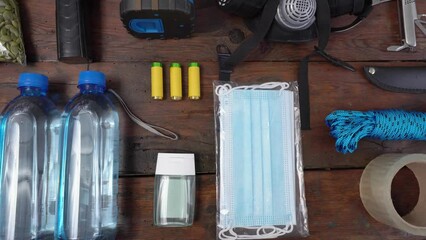 Military Survival Kit. First Aid and Survival Gear - Powered by Adobe