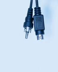 two different signal cables plugs
