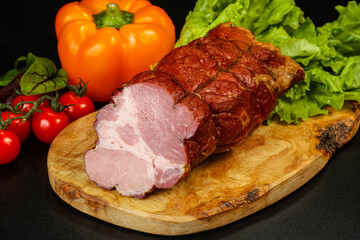 Delicous smoked pork for snack