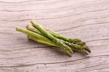 Raw ripe green fresh asparagus