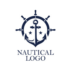 Vintage label with an anchor and slogan, Vector illustration, anchor icon, Simple shape for design logo, emblem, symbol, sign, badge, label, stamp, Apparel t-shirt design © MANIFEST