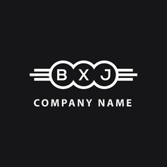 BXJ letter logo design on black background. BXJ creative  initials letter logo concept. BXJ letter design.