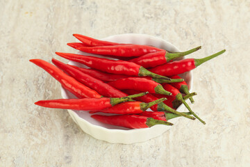 Hot and spicy chili pepper