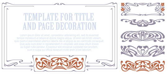 Vector template flyer, invitations or greeting cards.