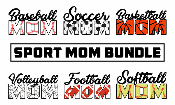 Sport Mama Bundle - Sport Mom Svg , Sports lover Svg Bundle