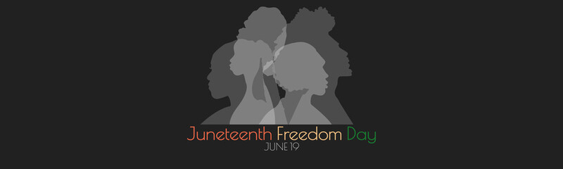 Juneteenth Freedom Day banner.