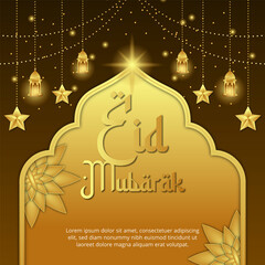 Eid Mubarak Social media post template