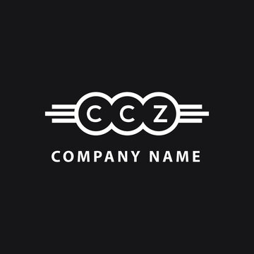 CCZ letter logo design on black background. CCZ  creative initials letter logo concept. CCZ letter design.