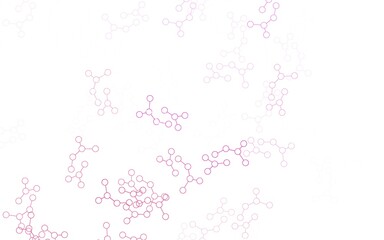 Light Pink vector template with artificial intelligence structure.