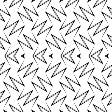 Abstract vintage geometric wallpaper pattern seamless background.Modern scandinavian style.Abstract classical background in black and white color.abstract texture, monochrome fashion design.