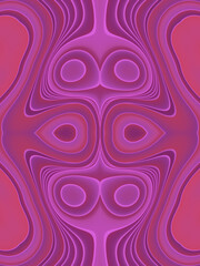 Smooth wavy kaleidoscopic background. 3d rendering digital illustration