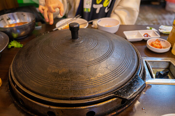 Obraz premium Korean traditional iron kettle