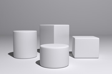 製品ディスプレイ用3Dイラスト背景素材。3Dレンダリング。