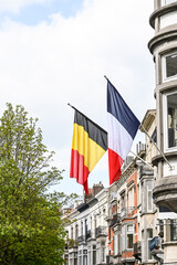 Belgique france belge français drapeau europe Bruxelles politique