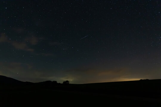 Germany Thuringia Perseiden Night Sky