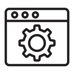settings line icon