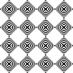 Geometric pattern memphis style background. Seamless abstract vector black and white pattern.Abstract geometric hexagonal graphic design print. Classic Art Deco seamless pattern. Abstract retro vector