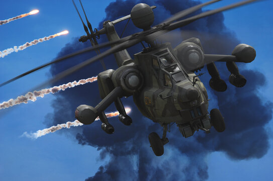 Russian Mi-28 attack helicopter