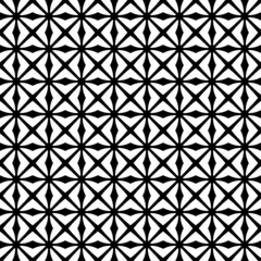 Modern stylish graphic geometric black and white backdrop.Tibetan scallop tile ornament in black and white..Digital image with a psychedelic stripes.abstract classical. Modern stylish texture.